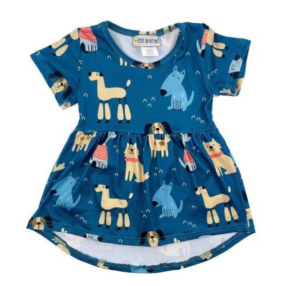 Puppy Pals Tunic - Little jo lemon Girls Size 7/8 - Picture 1 of 1